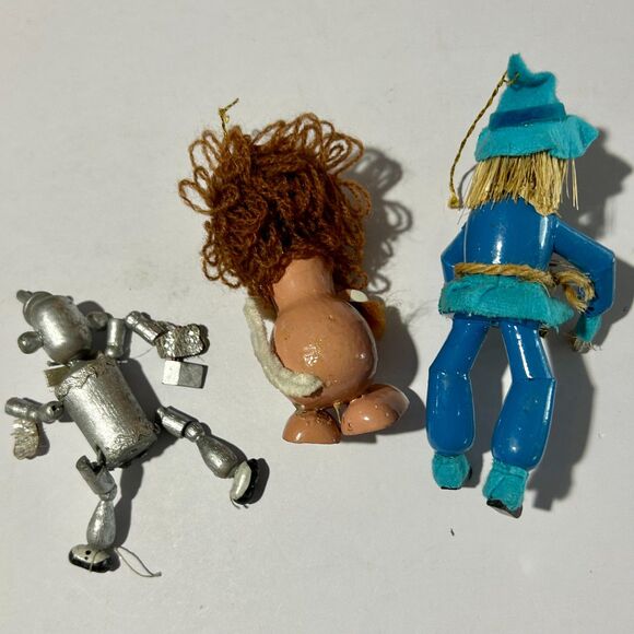 VTG Kurt Adler, Wooden Wizard of Oz 3pc Christmas Ornament Set, Holiday Decor - Picture 3 of 6